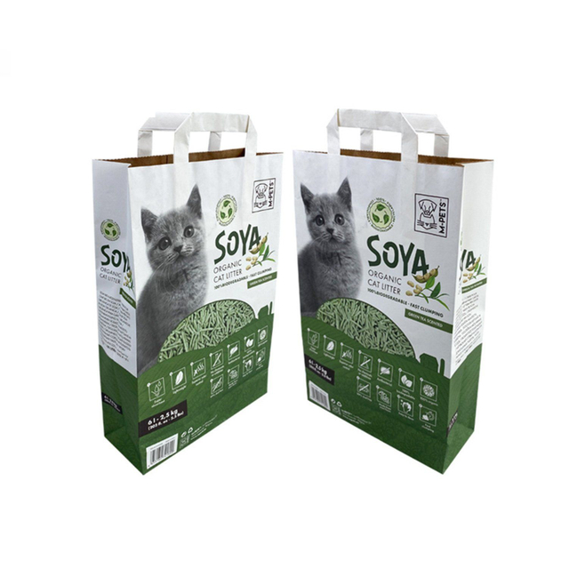 Cat -strooisel papieren zak