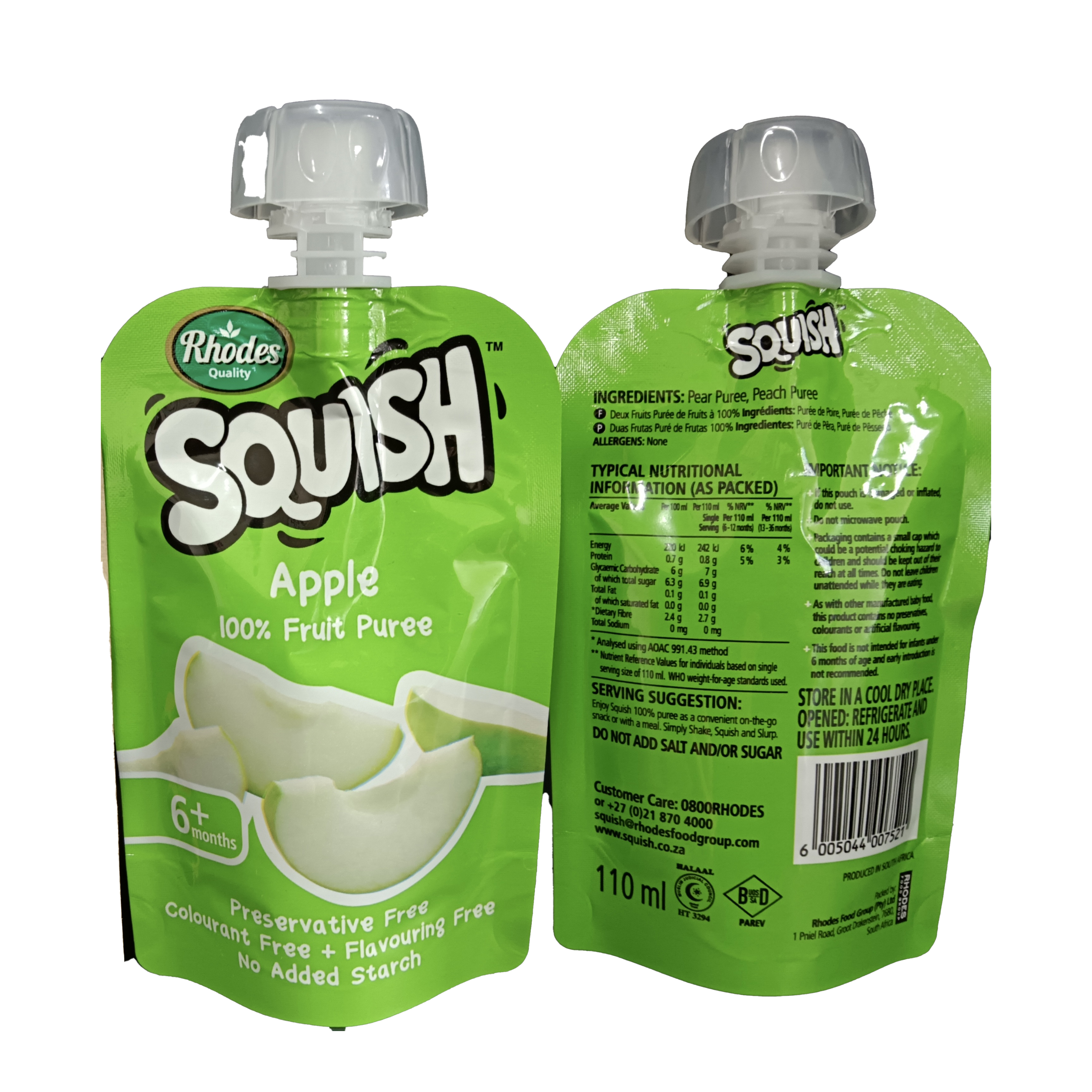 Spoutzak voor babyvoeding