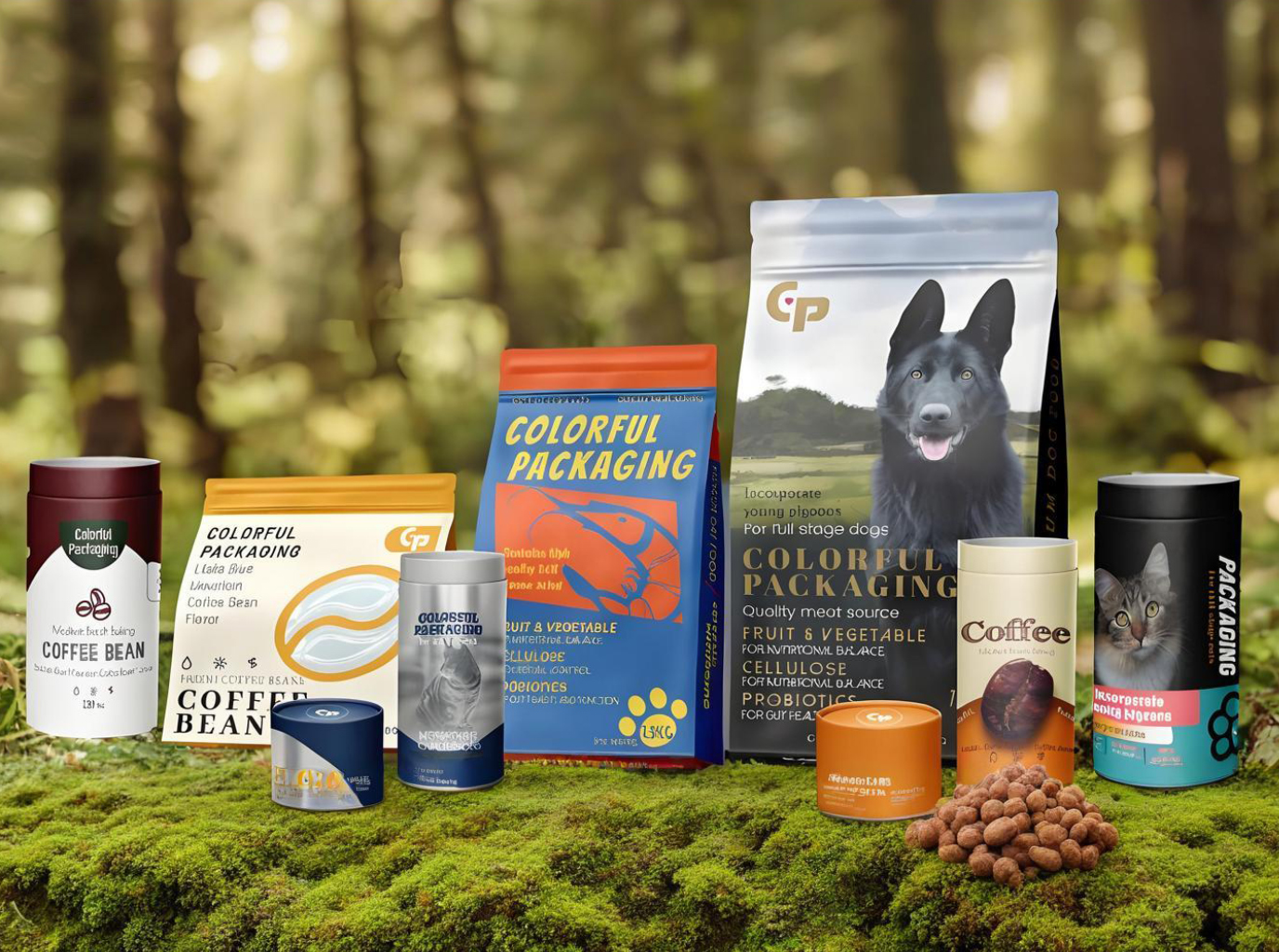 Op maat ontworpen verpakkingsmonsters met professioneel grafisch ontwerp