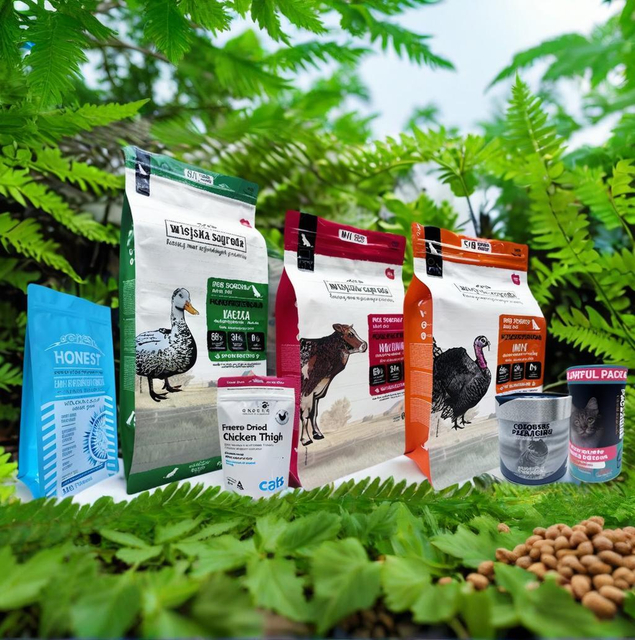 Quad afdichtingszakken voor huisdierenvoedsel