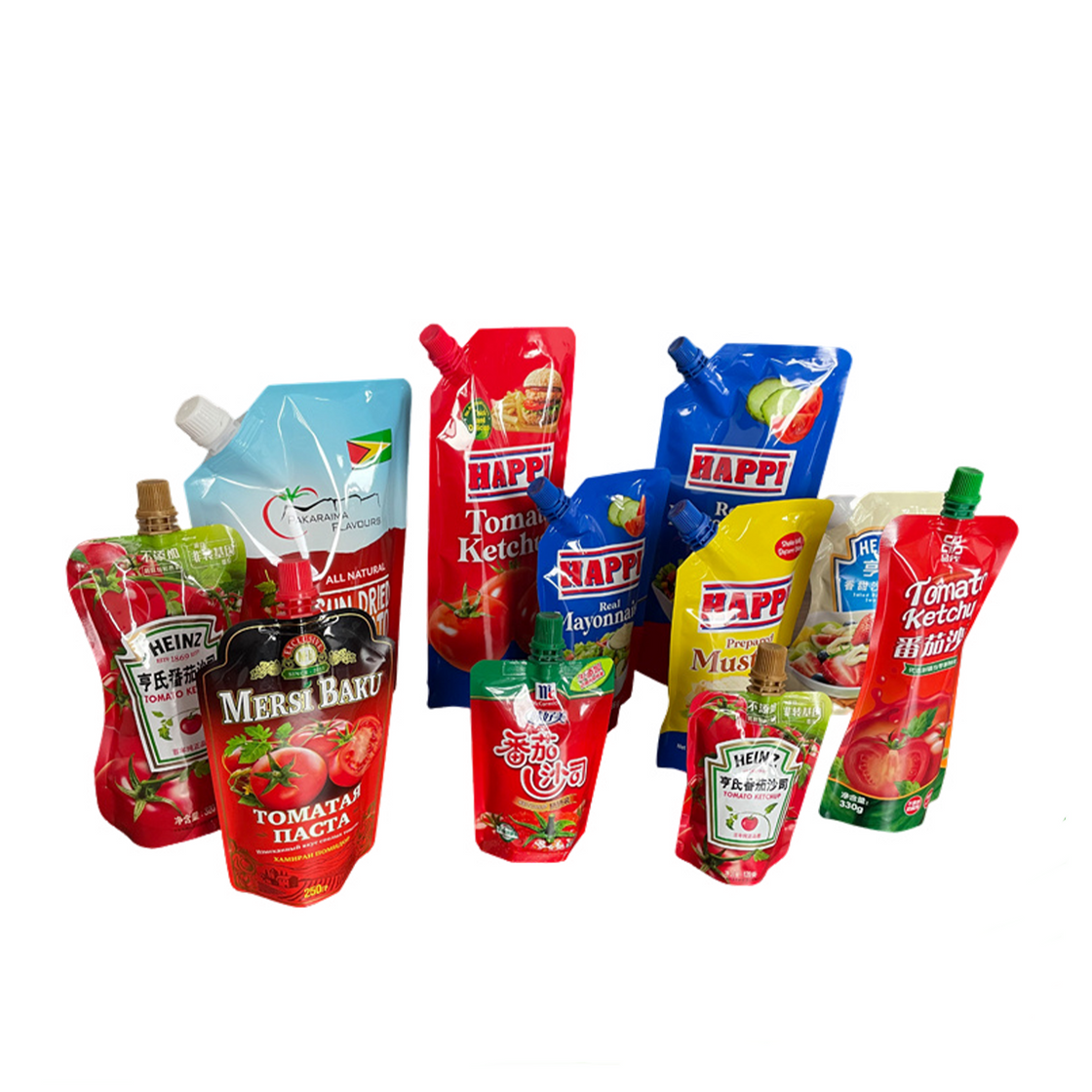 Spoutzak voor tomatensaus