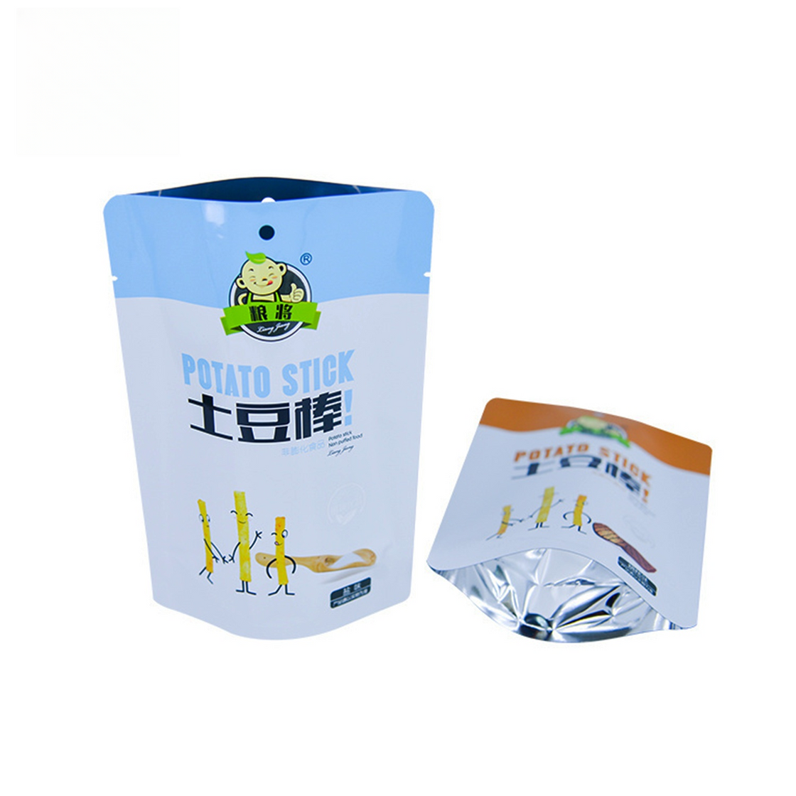 Menselijk eten opstaan ​​zakje